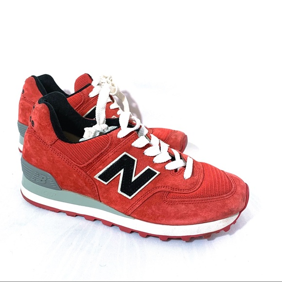 New Balance Red Athletic Shoes - Picture 1 of 7